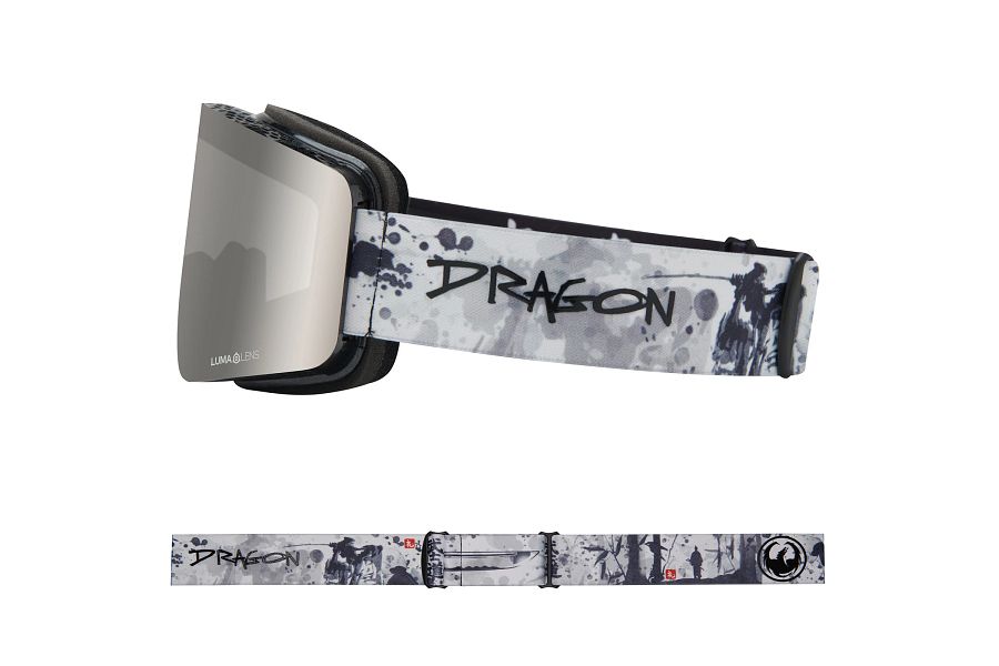 Dragon R1 OTG Snow Goggles Low Bridge 2024 Bushido / Lumalens Silver Ion + Lumalens Violet