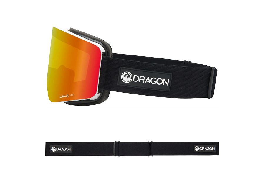 Dragon R1 OTG Snow Goggles Low Bridge 2024 Icon Red/ Lumalens Red Ion + Lumalens Light Rose