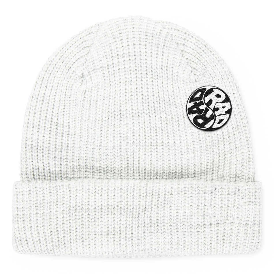 Rad Gloves Swirl Beanie White