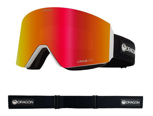 Dragon RVX MAG OTG Snow Goggles Low Bridge 2024 Icon Red / Lumalens Red Ion + Lumalens Rose