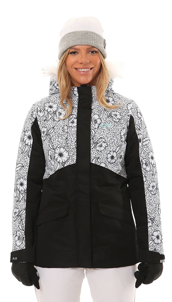 XTM Kelsey Jacket Womens White Floral