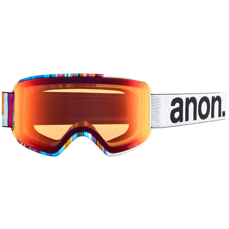 Anon WM3 Goggles & MFI Face Mask & Spare Lens Low Bridge Fit 2024 Feelgood / Perceive Sun Bronze Lens