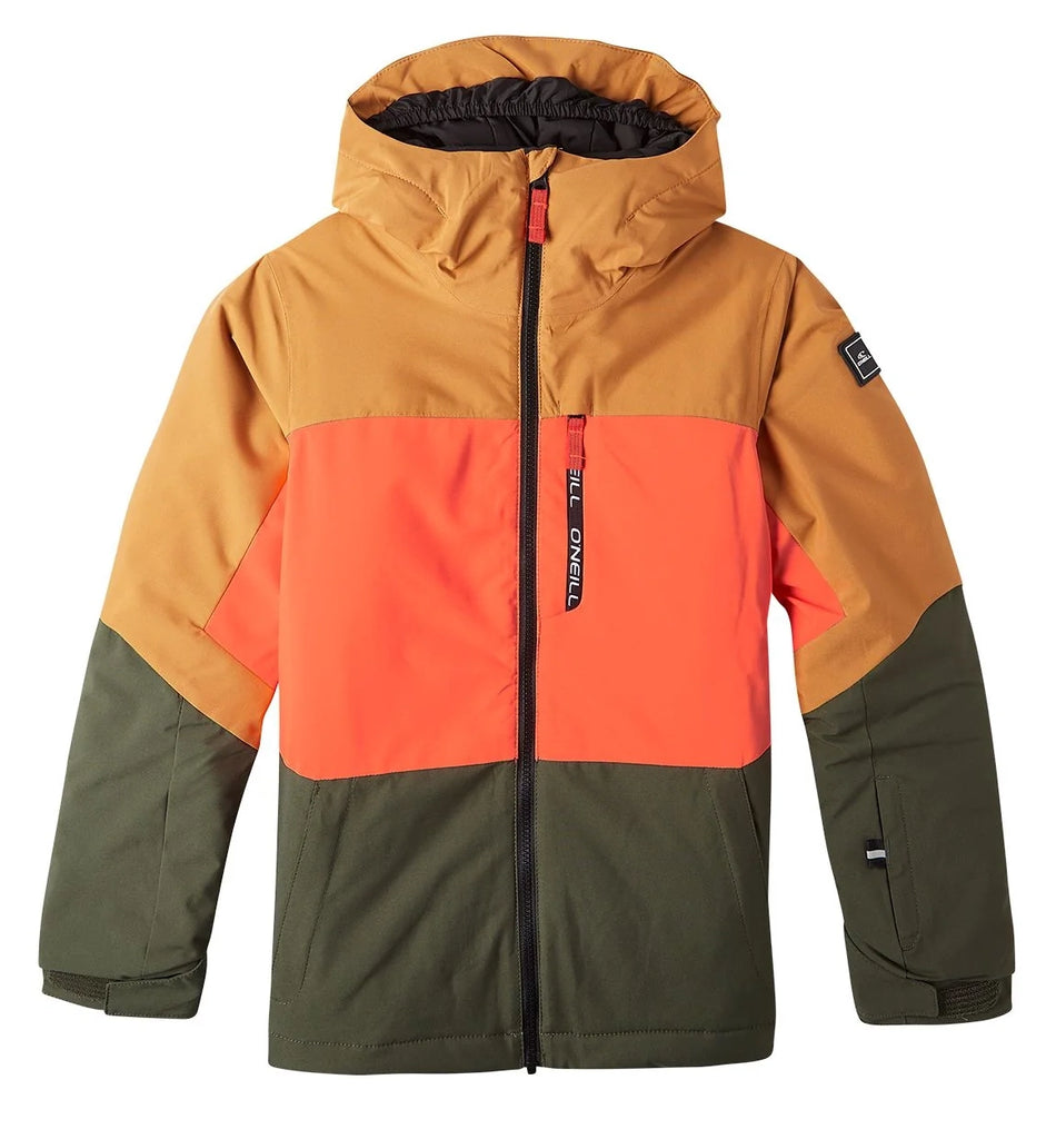 ONeill Carbonite Jacket Kids 2024 Rich Caramel Colour Block