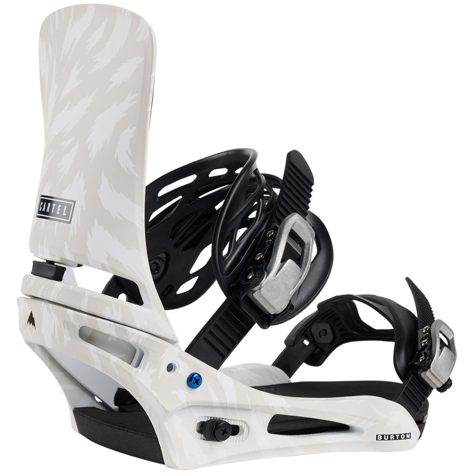 Burton Cartel Snowboard Bindings Mens 2025 Grey / White