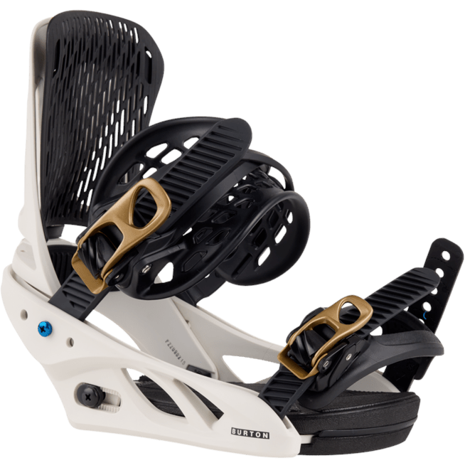 Burton Escapade Snowboard Bindings Womens 2024 White / Gold