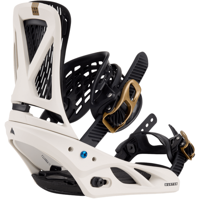 Burton Escapade Snowboard Bindings Womens 2024 White / Gold