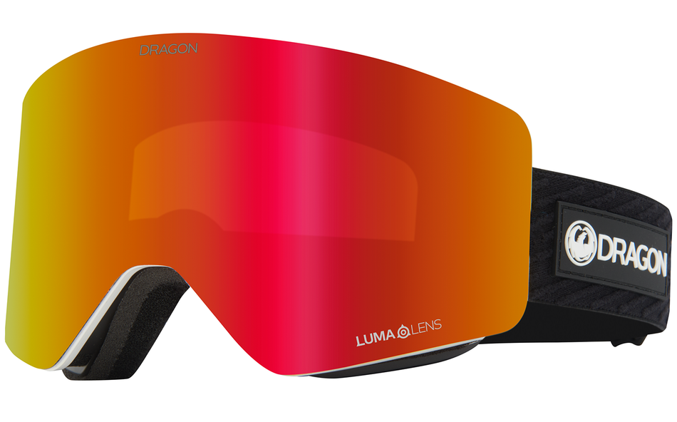 Dragon R1 OTG Snow Goggles 2024 Icon Red/ Lumalens Red Ion + Lumalens Light Rose