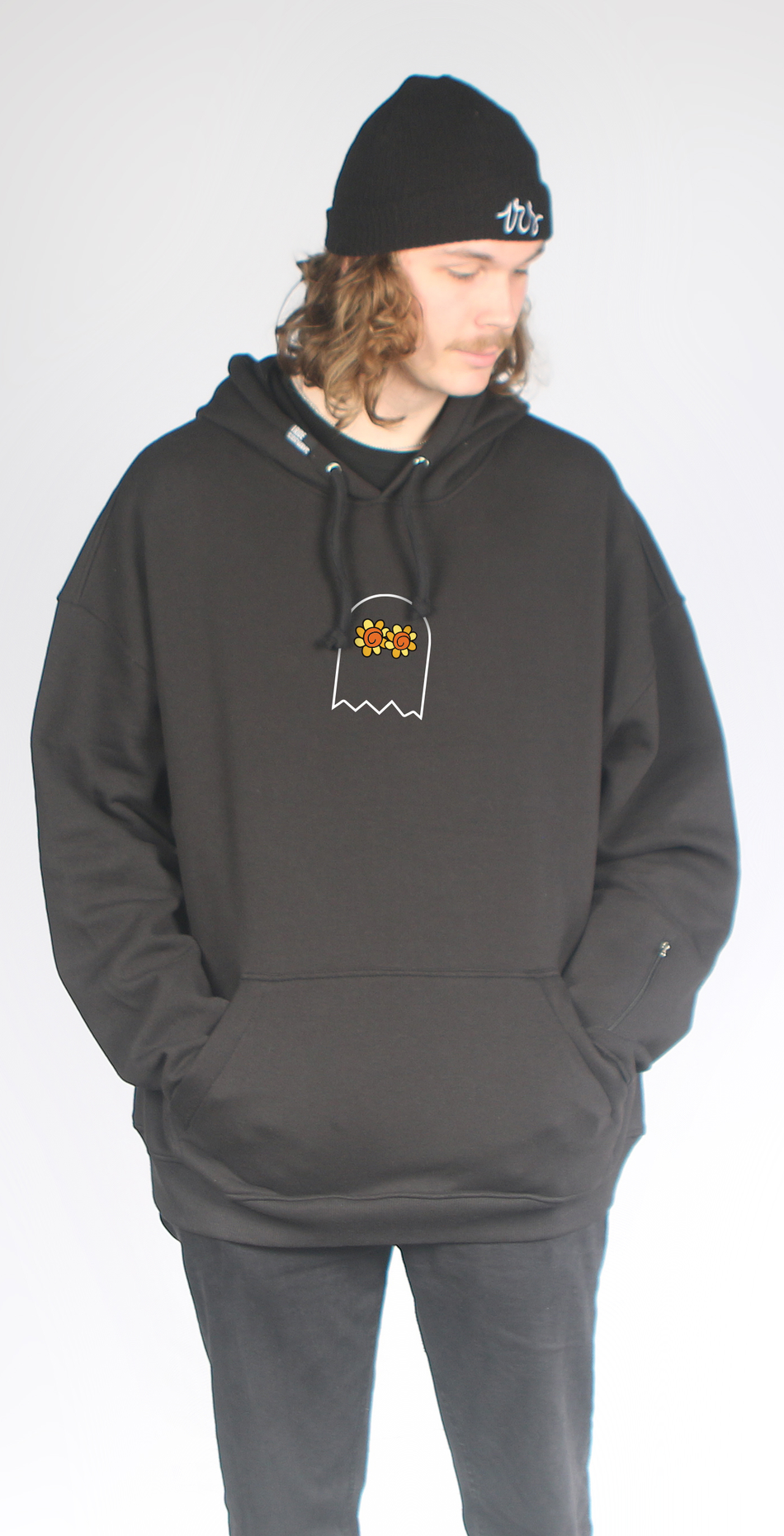 I Ride Sideways DWR Oversized Fit Hoodie Monte Black