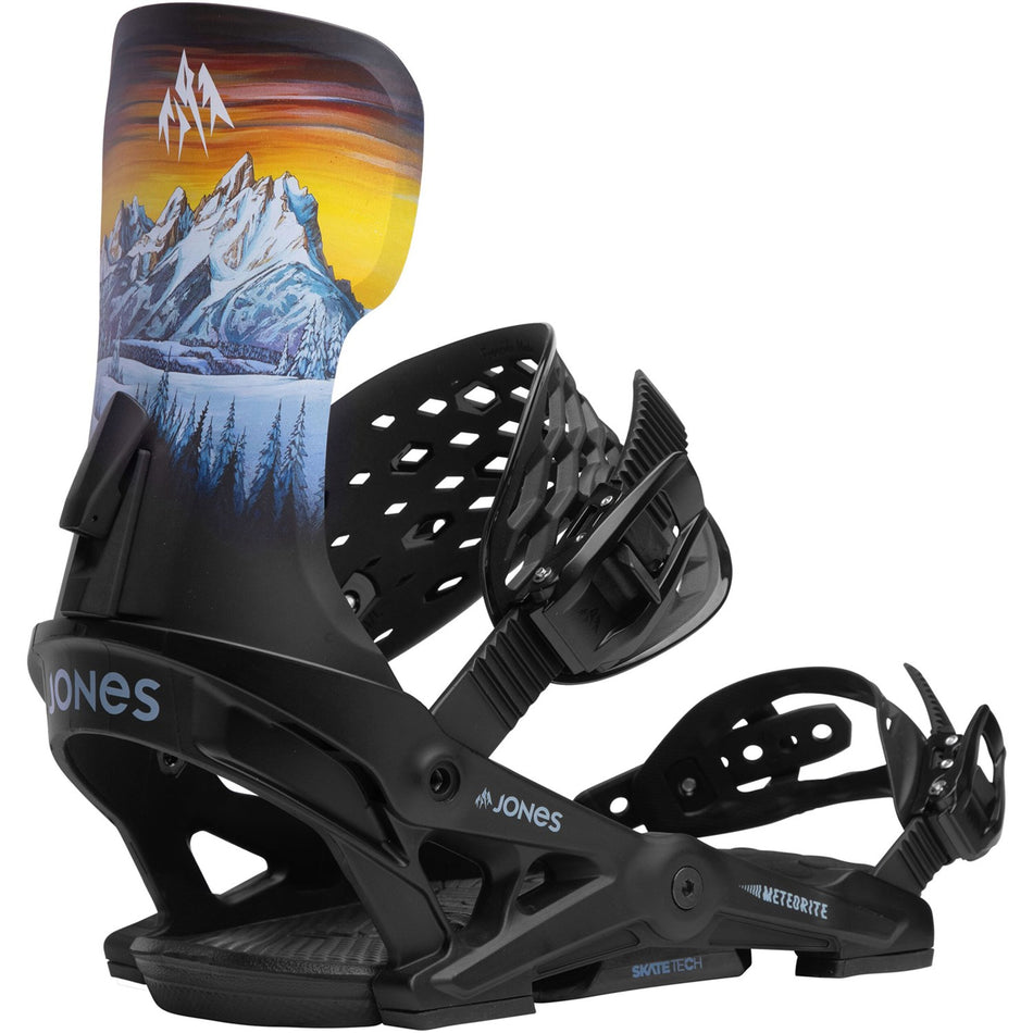 Jones Meteorite Snowboard Bindings Mens Black Art / RP Roberts