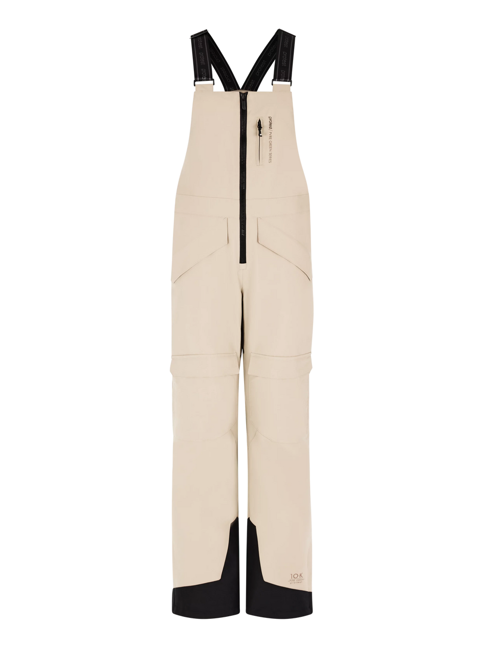 Protest Navaz Salopette Bib Pants Womens 2025 Bamboo Beige