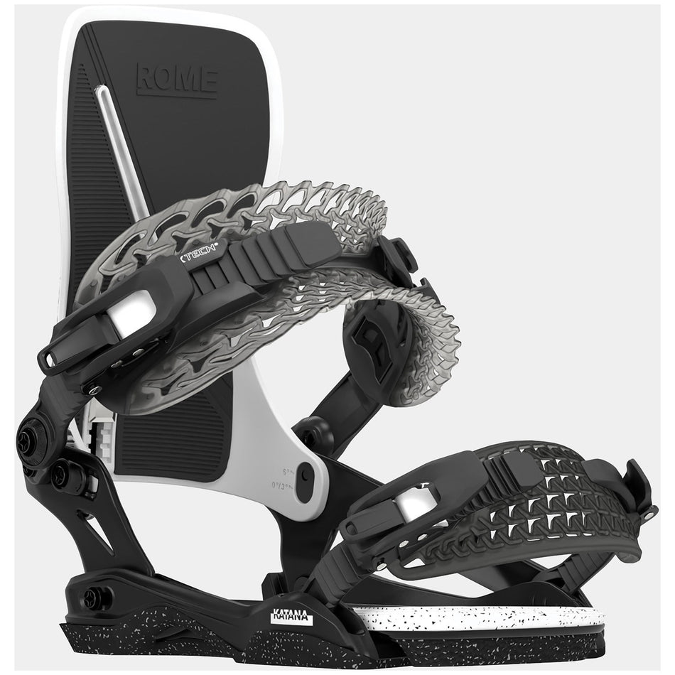 Rome Katana Snowboard Bindings Mens 2025 Black / White