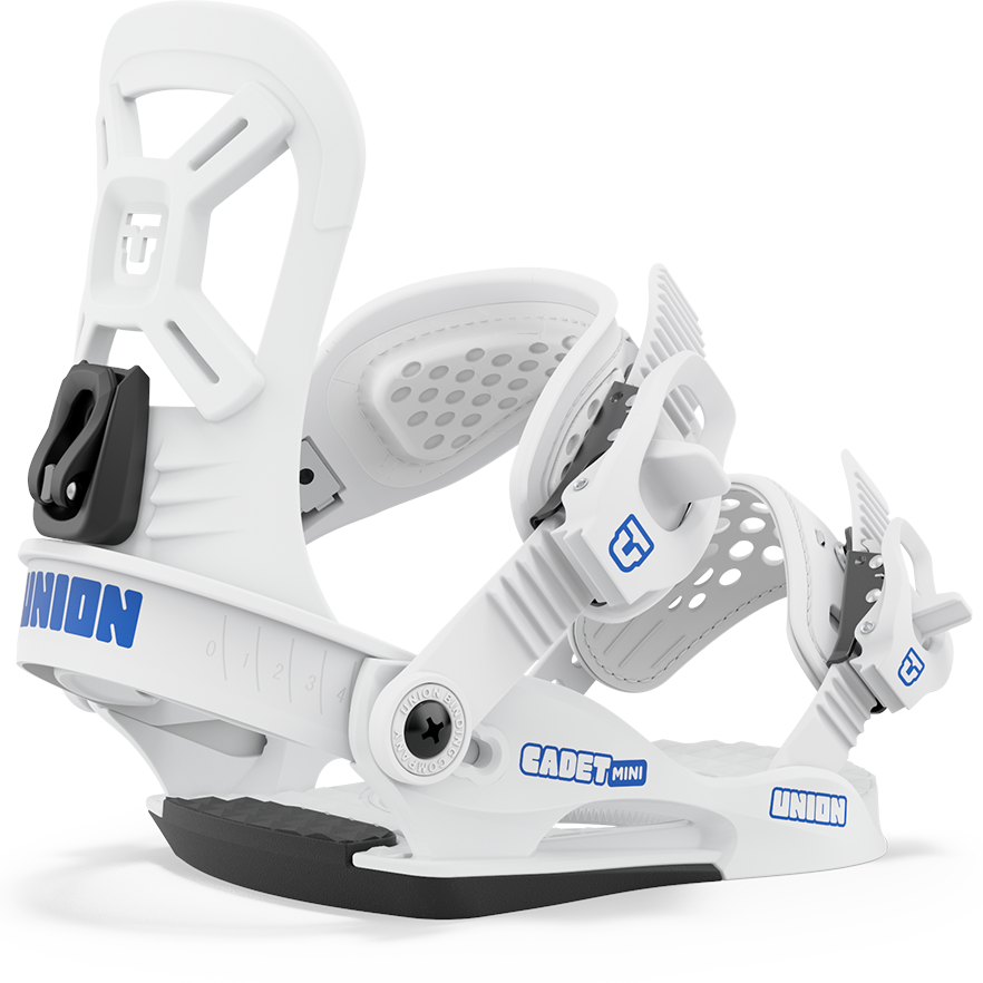 Union Cadet Mini Snowboard Bindings Kids 2024 White