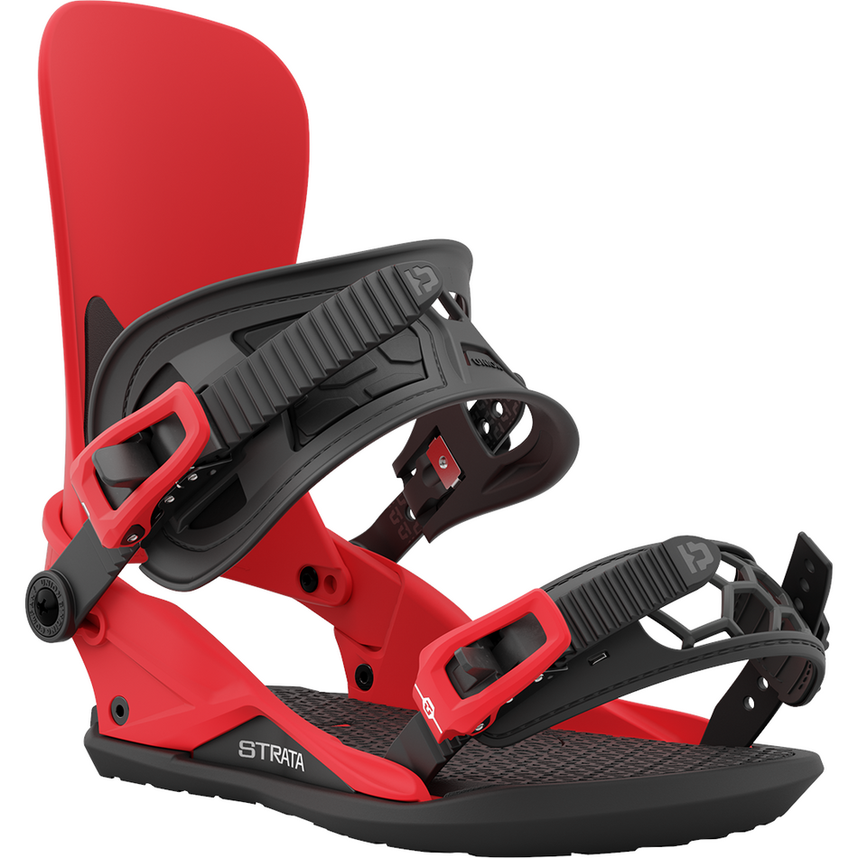 Union Strata Snowboard Bindings Mens 2024 Red