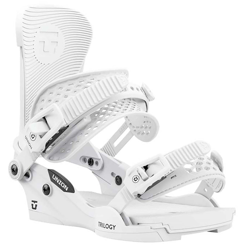 Union Trilogy Classic (Team Logo) Snowboard Bindings Womens 2025 White