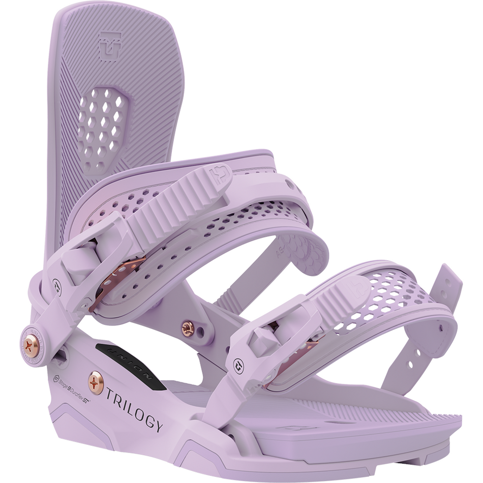 Union Trilogy Snowboard Bindings Womens 2024 Lilac