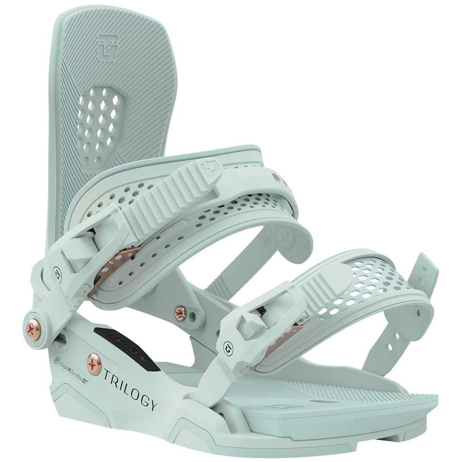 Union Trilogy Snowboard Bindings Womens 2024 Seafoam Green