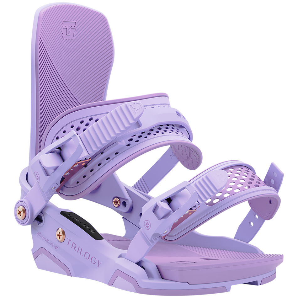 Union Trilogy (Team HB) Snowboard Bindings Womens 2025 Lavender