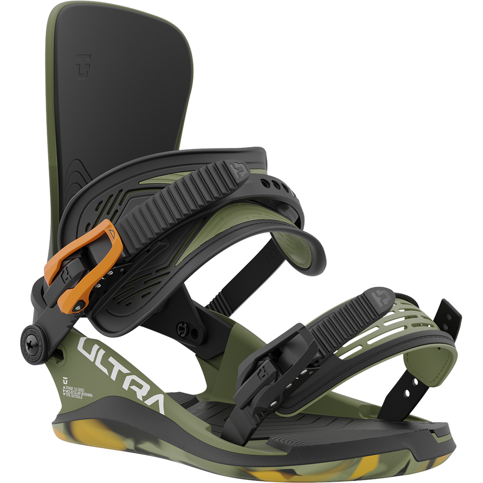 Union Ultra Snowboard Bindings Mens 2024 Army Green