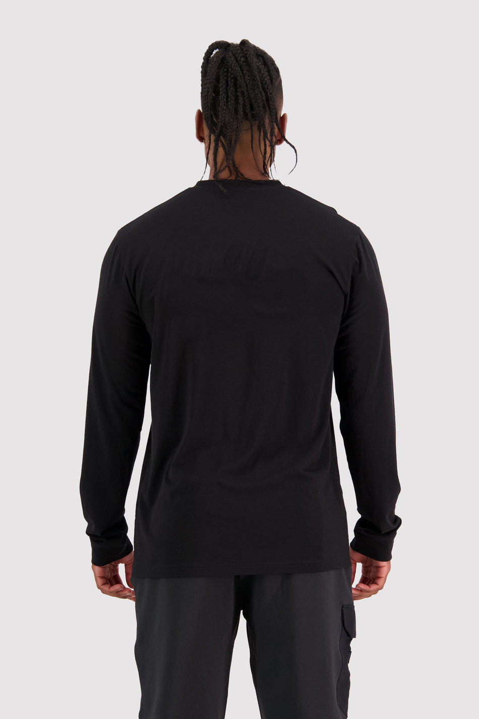 Mons Royale Icon Merino Long Sleeve Mens Black