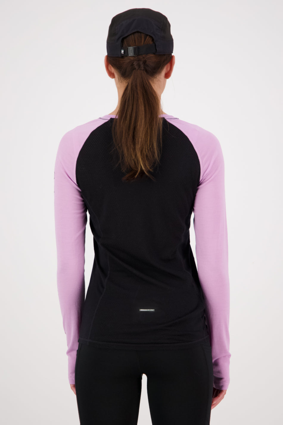 Mons Royale Bella Tech Long Sleeve Womens Orchid / Black