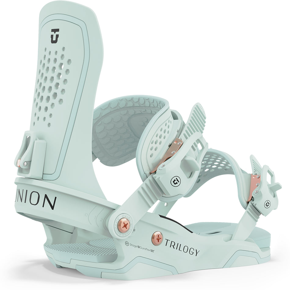 Union Trilogy Snowboard Bindings Womens 2024 Seafoam Green