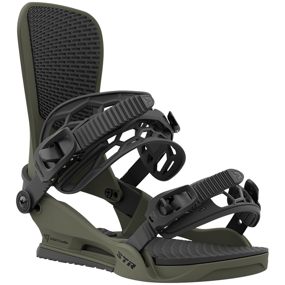 Union STR Snowboard Bindings Mens 2024 Dark Green