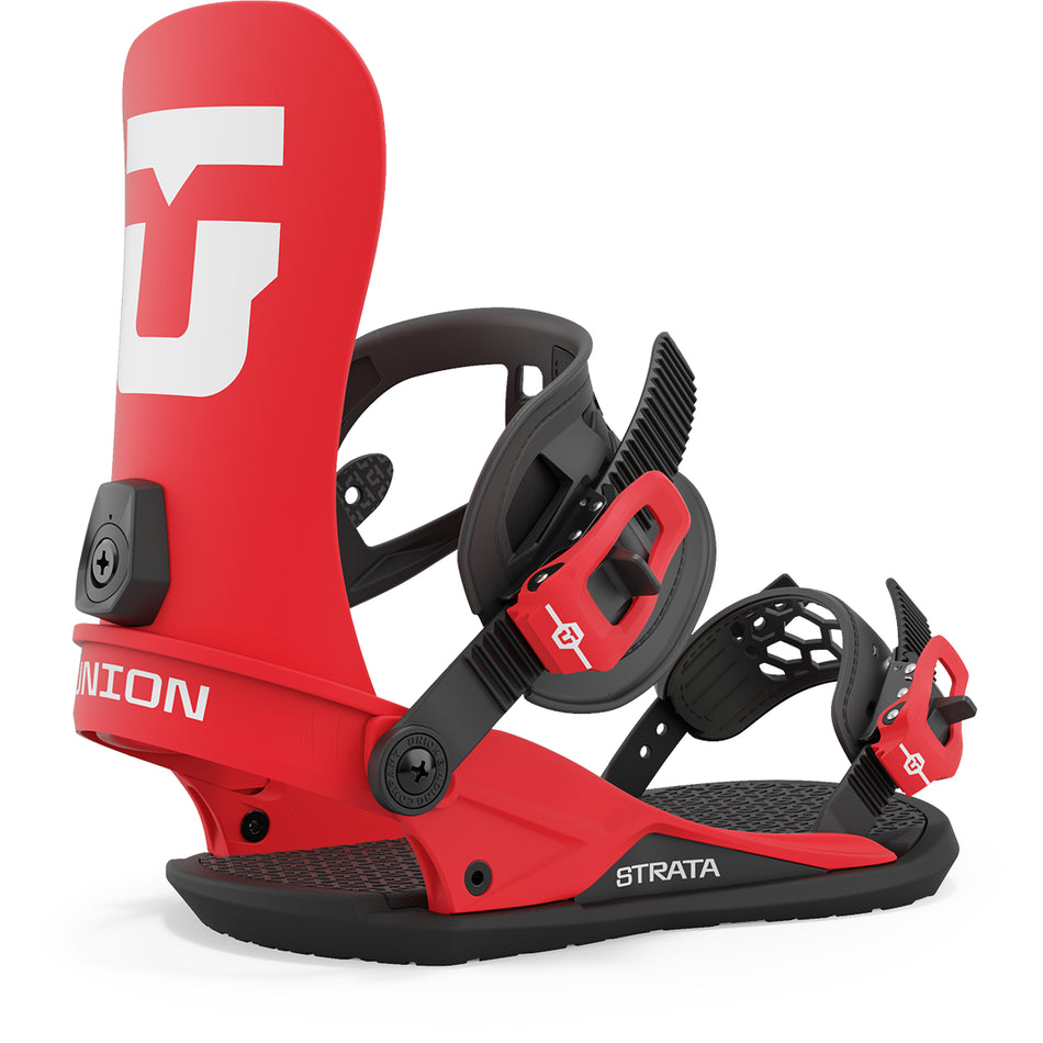 Union Strata Snowboard Bindings Mens 2024 Red