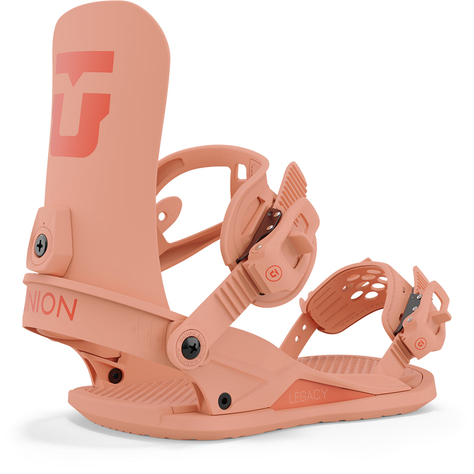 Union Legacy Snowboard Bindings Womens 2024 Tangerine