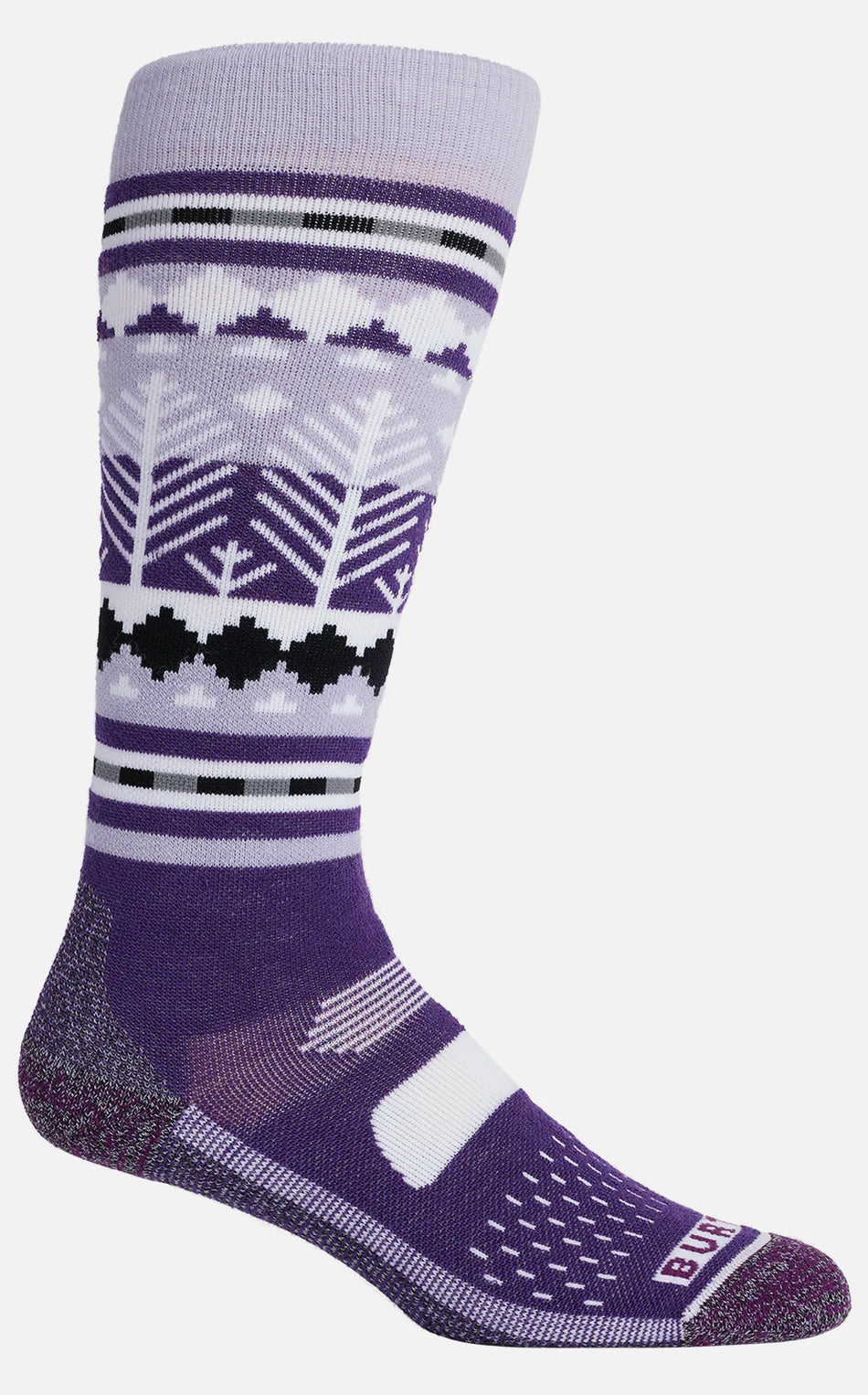 Burton Performance Midweight Socks Womens Snowy Pines