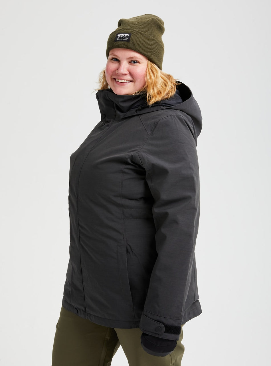 Burton Jet Set Womens Jacket Black Heather