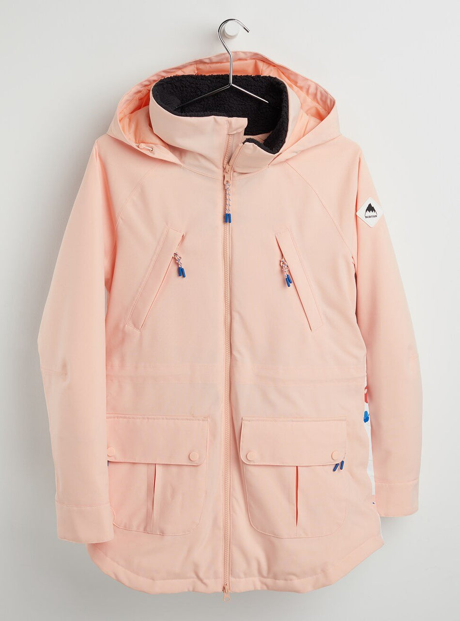 Burton Prowess Womens Jacket Peach Melba / Stout White