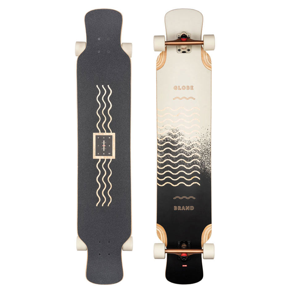 Globe Geminon XL Longboard Complete 47 Spray Wave / Black Copper