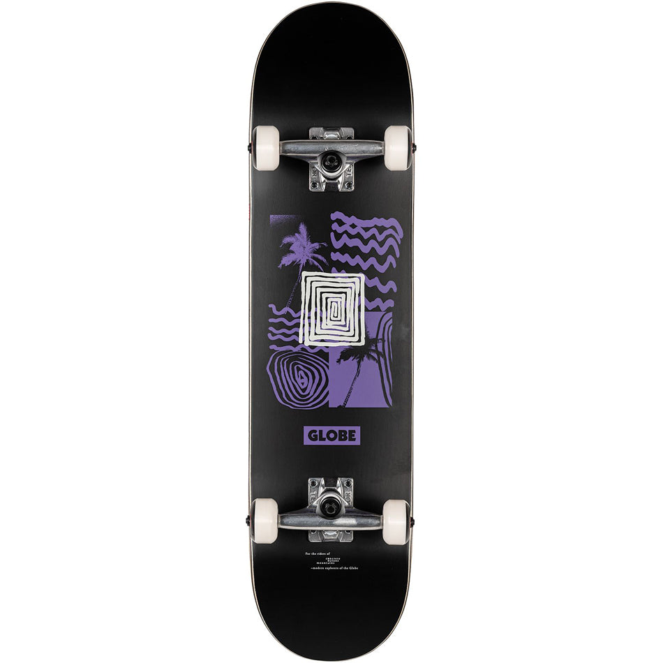 Globe G1 Fairweather Skateboard Complete 7.75 Black Purple