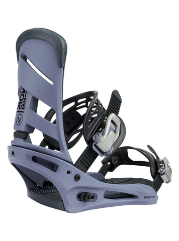 Burton Mission Mens Snowboard Bindings 2022 Blue Grey Elevation107