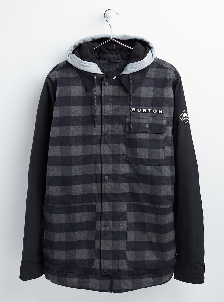 Burton Dunmore Mens Jacket Black / Heather Buffalo Plaid