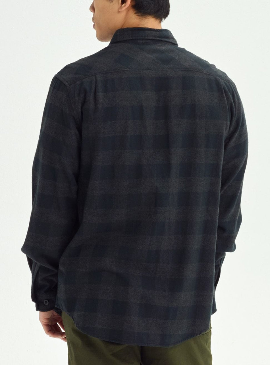 Burton Brighton Flannel Mens Black Heather Buffalo