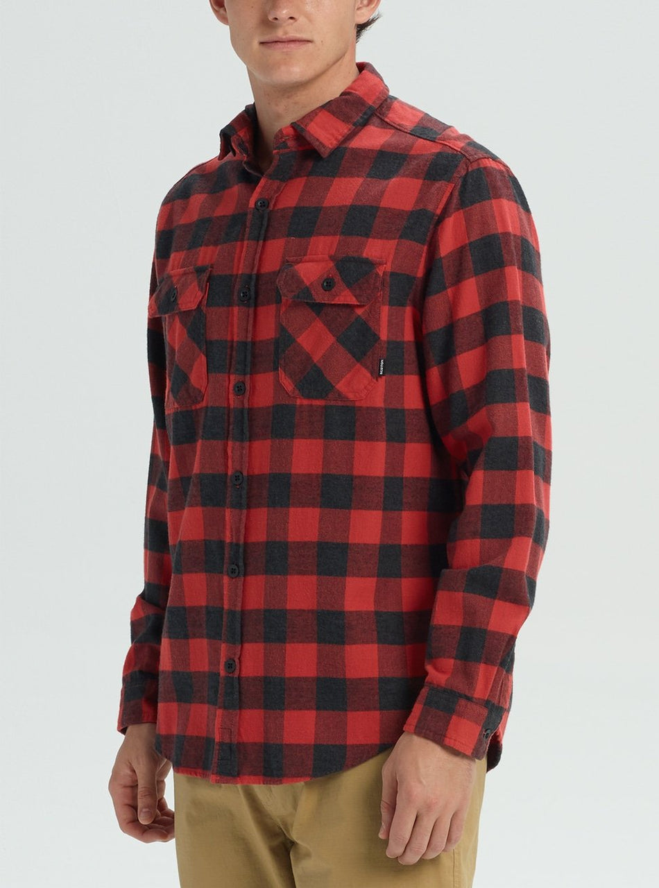 Burton Brighton Flannel Mens Tandori Heather Buffalo