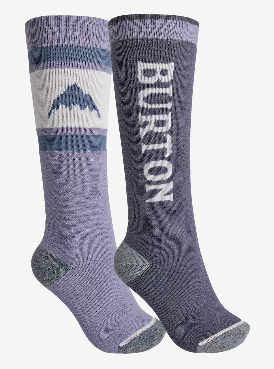 Burton Weekend Midweight Two Pack Socks Womens 2023 Foxglove Violet / Folkstone Grey