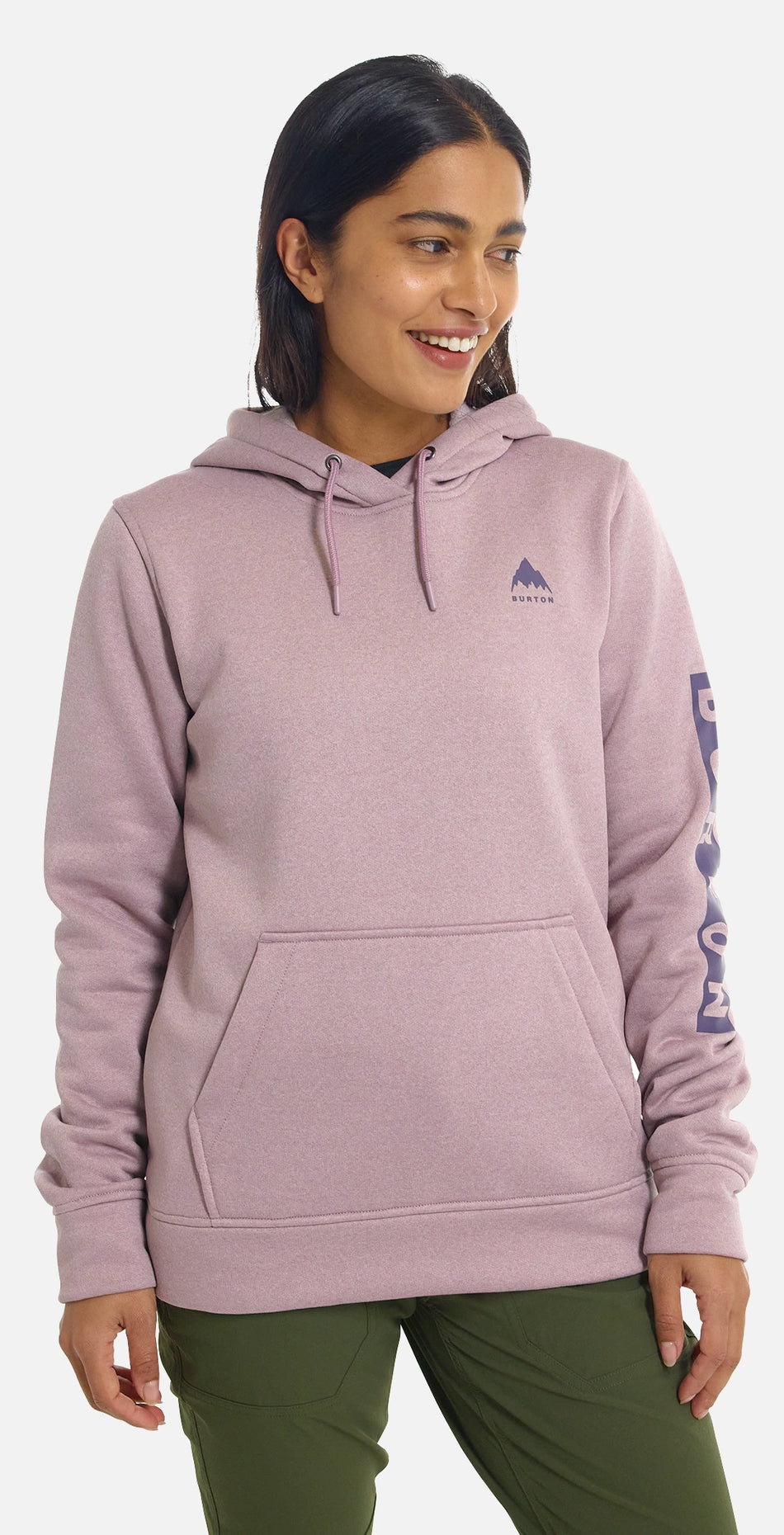 Burton Oak Pull Over Hoodie Womens Elderberry Heather