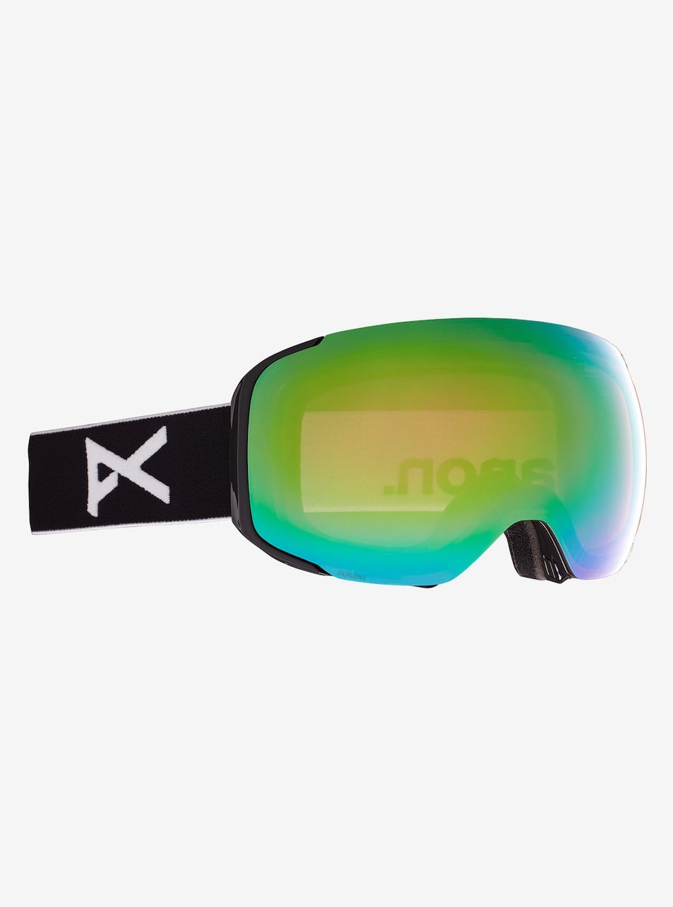 Anon M2 Goggles & Spare Lens Mens 2022 Black / Perceive Variable Green Lens