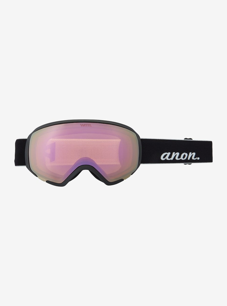 Anon WM1 Goggles & Spare Lens Womens Asian Fit 2022 Black / Perceive Variable Green Lens