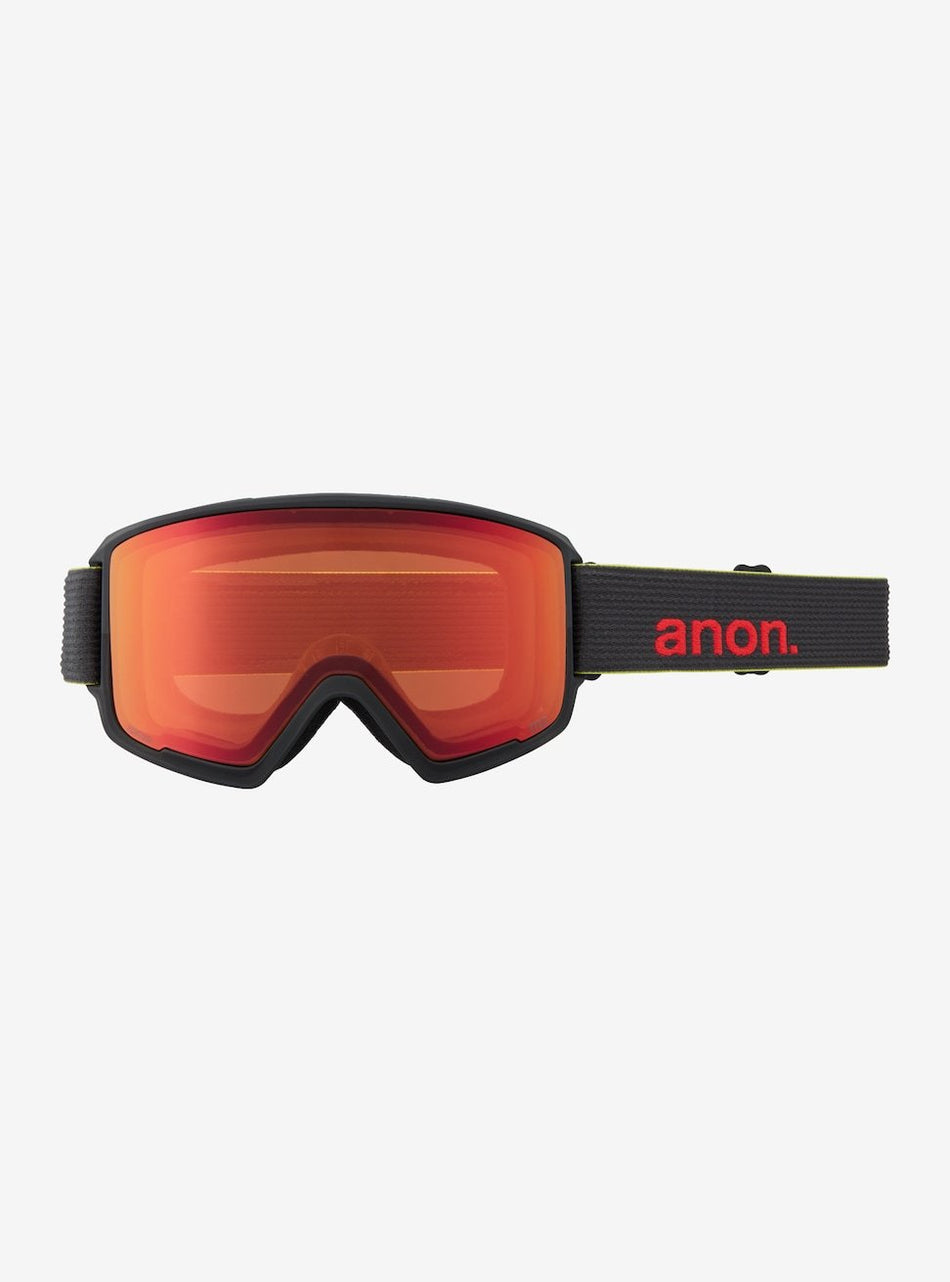 Anon M3 Goggles MFI Face mask & Spare Lens Mens 2022 Black Pop / Perceive Sunny Red Lens