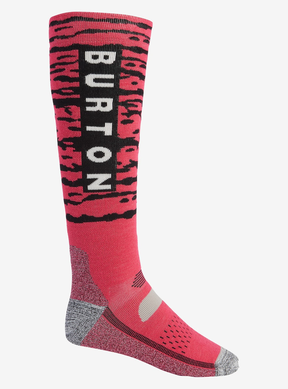 Burton Performance Midweight Socks Mens 2023 Punchy Pink