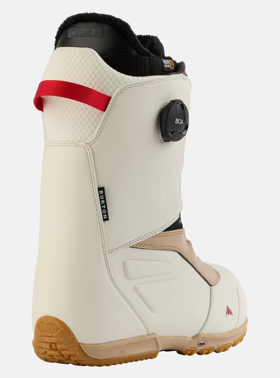 Burton Ruler BOA Mens Snowboard Boots Stout White / Red