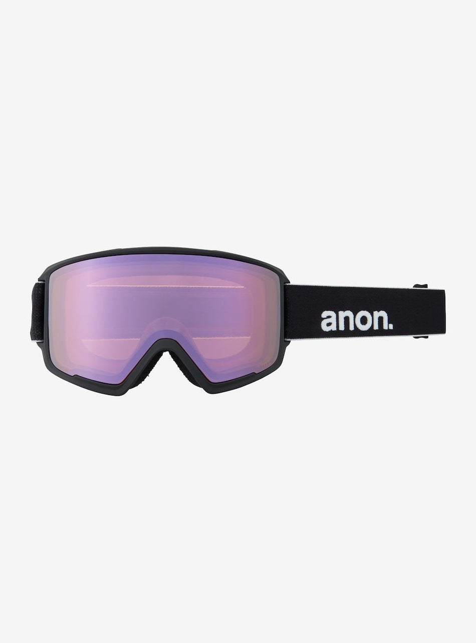 Anon M3 Goggles & Spare Lens Mens Asian Fit 2022 Black / Perceive Variable Green Lens