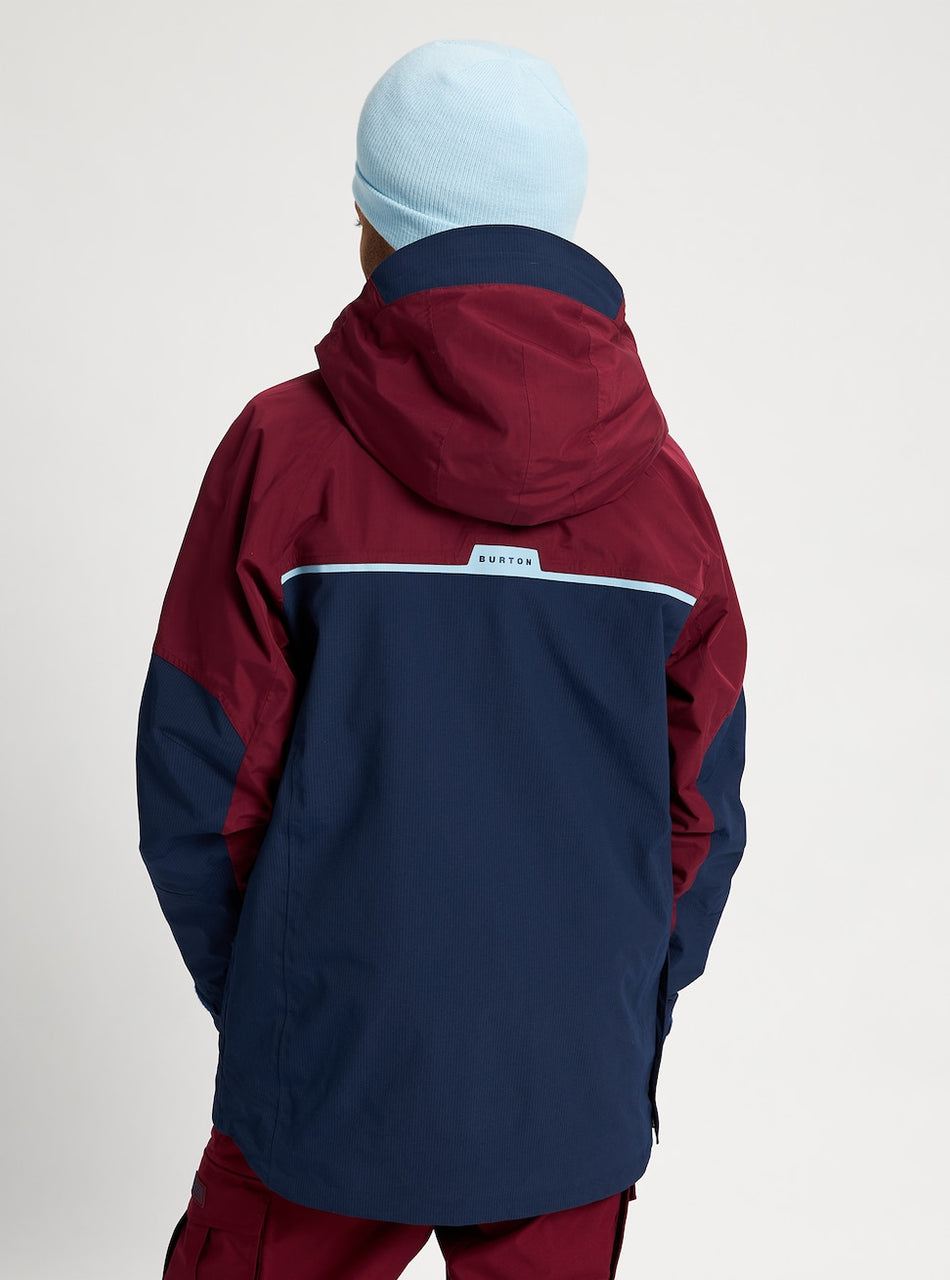 Burton Frostner Mens Anorak Jacket Mulled Berry / Dress Blue