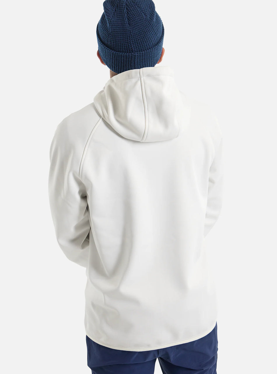 Burton Crown Weatherproof Full Zip Hoodie Mens Stout White