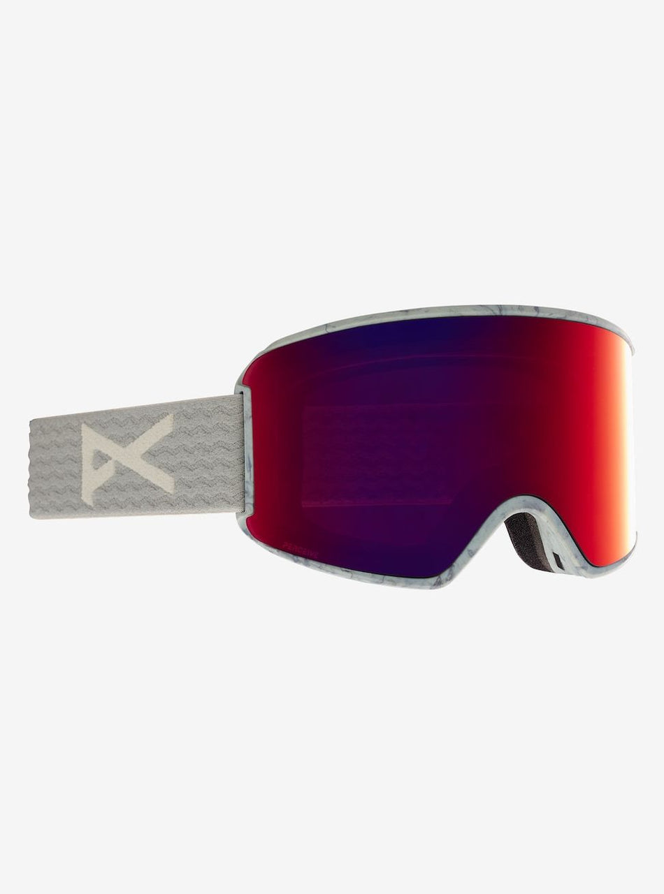 Anon WM3 Goggles & Spare Lens Womens 2022 Grey / Perceive Sunny Red Lens