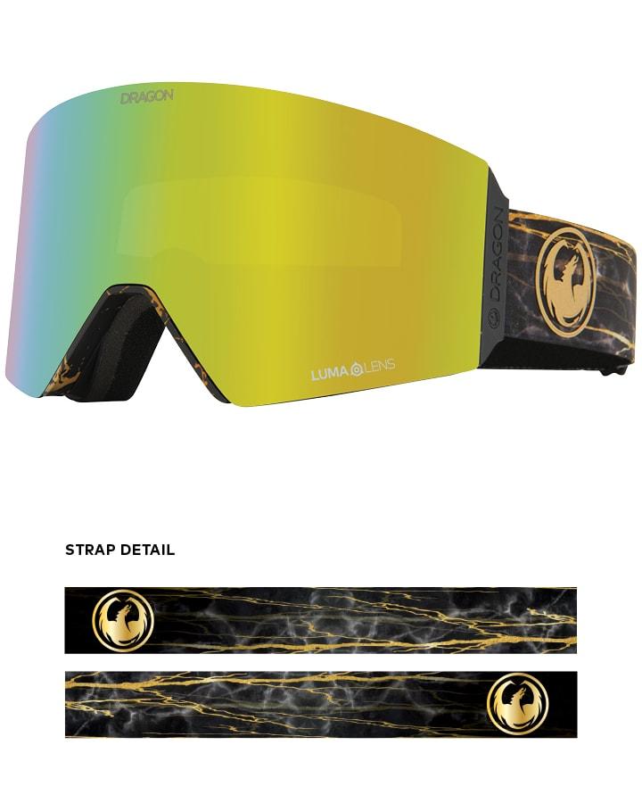 Dragon RVX Snow Goggles 14 Karat / Lumalens Gold Ion + Spare Lens