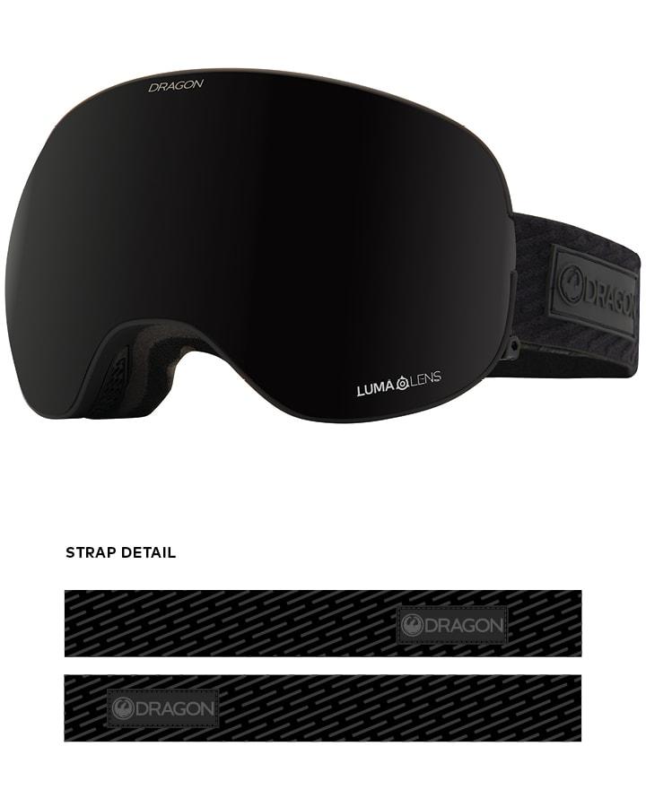 Dragon X2 Snow Goggles Midnight / Lumalens Midnight + Spare Lens